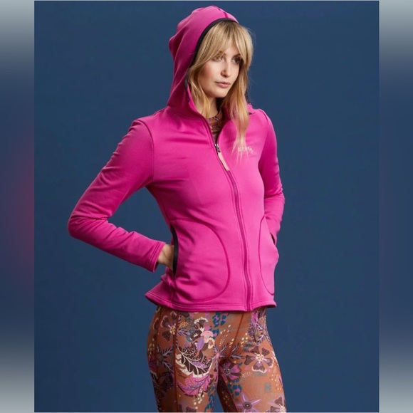 Odd Molly STORM Mid layer Solid hooded Jacket fuchsia Pink M - Picture 1 of 11